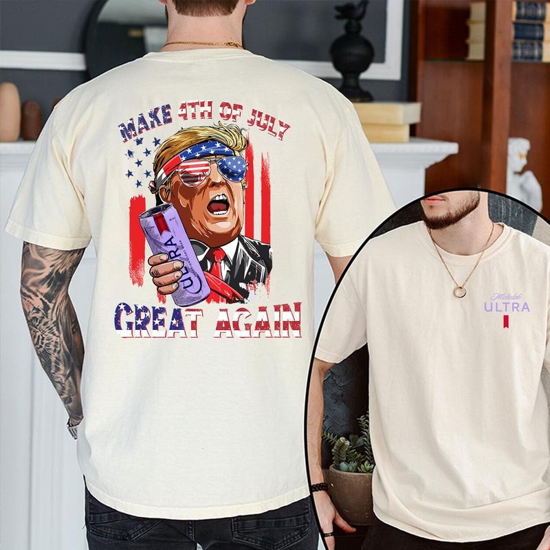 Make 4th Of July Great Again Shirt, Happy 4th of july Shirt, Retro American 4th Of July Shirt, 4th of July Trump Shirt...