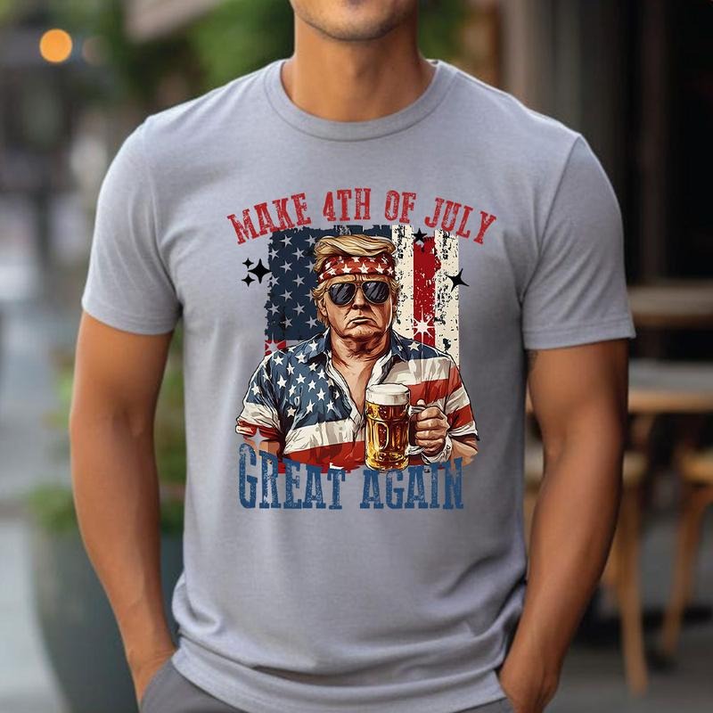 Make 4th Of July Great Again Shirt, Happy 4th of july Shirt, Retro American 4th Of July Shirt, 4th of July Trump Shirt...