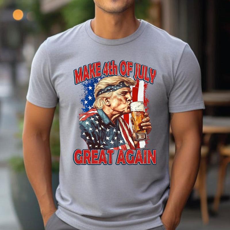 Make 4th Of July Great Again Shirt, Happy 4th of july Shirt, Retro American 4th Of July Shirt, 4th of July Trump Shirt...