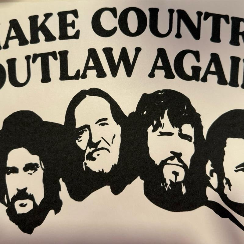 "Make Country Outlaw Again" Graphic T-Shirt Hoodie, Sweatshirt | PodTeesHub.com