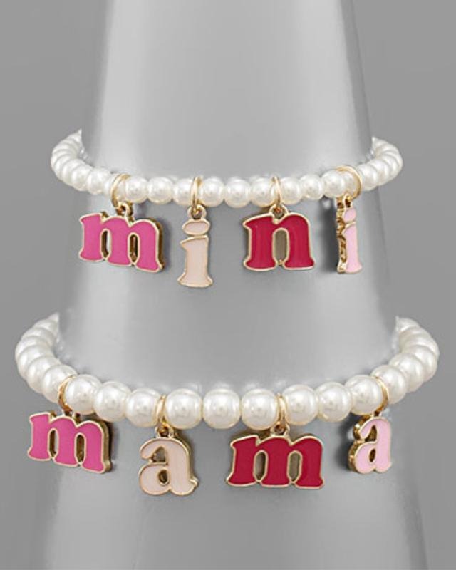Mama & Mini Pearl Bracelet Set T-Shirts, Hoodie, Sweatshirt | PodTeesHub.com
