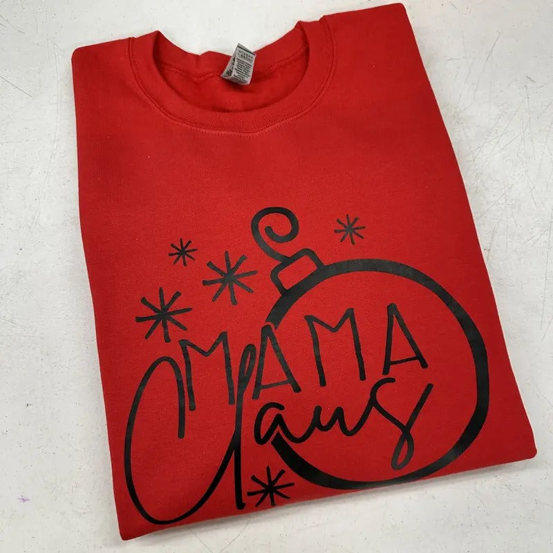 Mama Claus Ornament Sweatshirt T-Shirts, Hoodie | PodTeesHub.com
