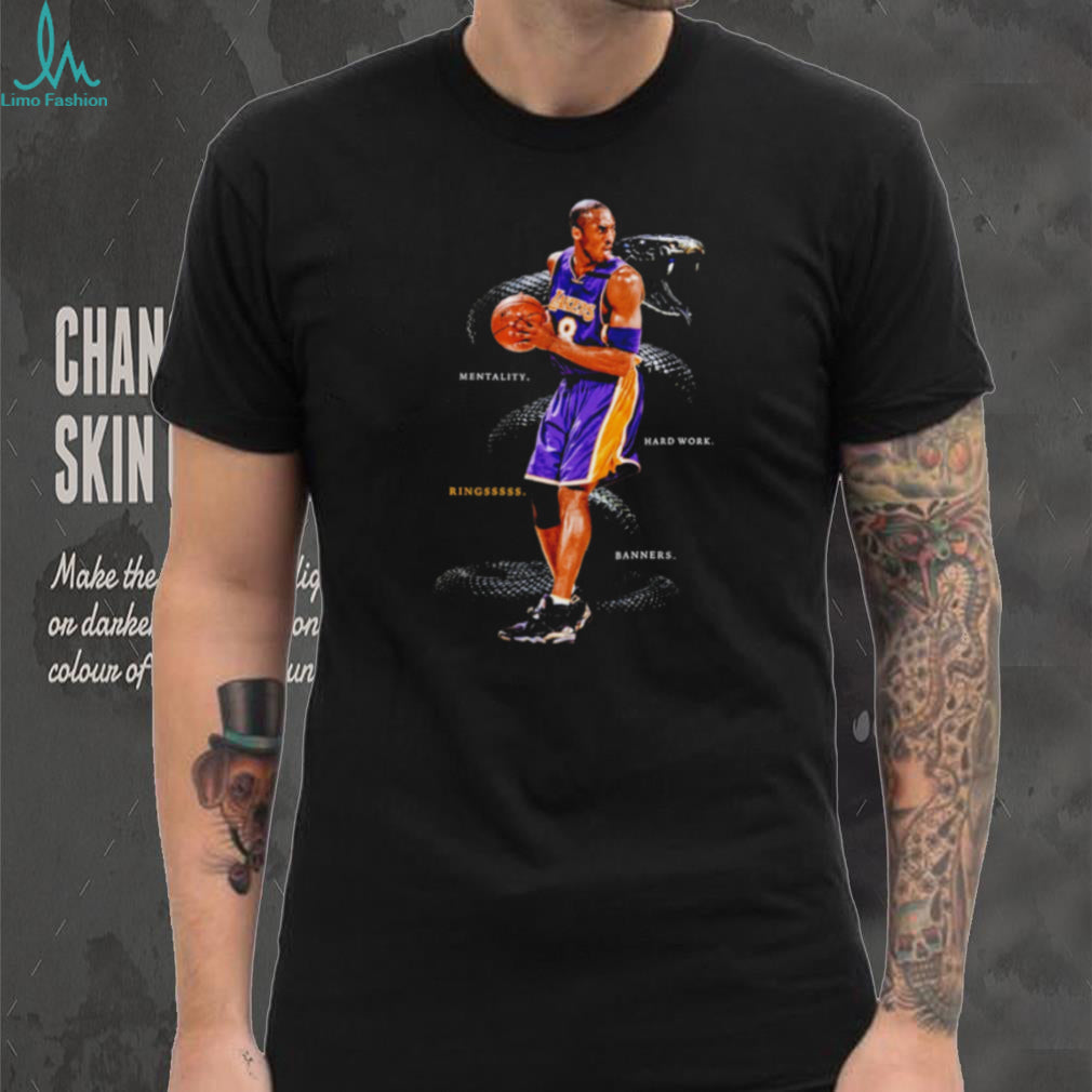 Mamba Mentality Los Angeles Lakers Mentality Rings Hard Work Banners shirt