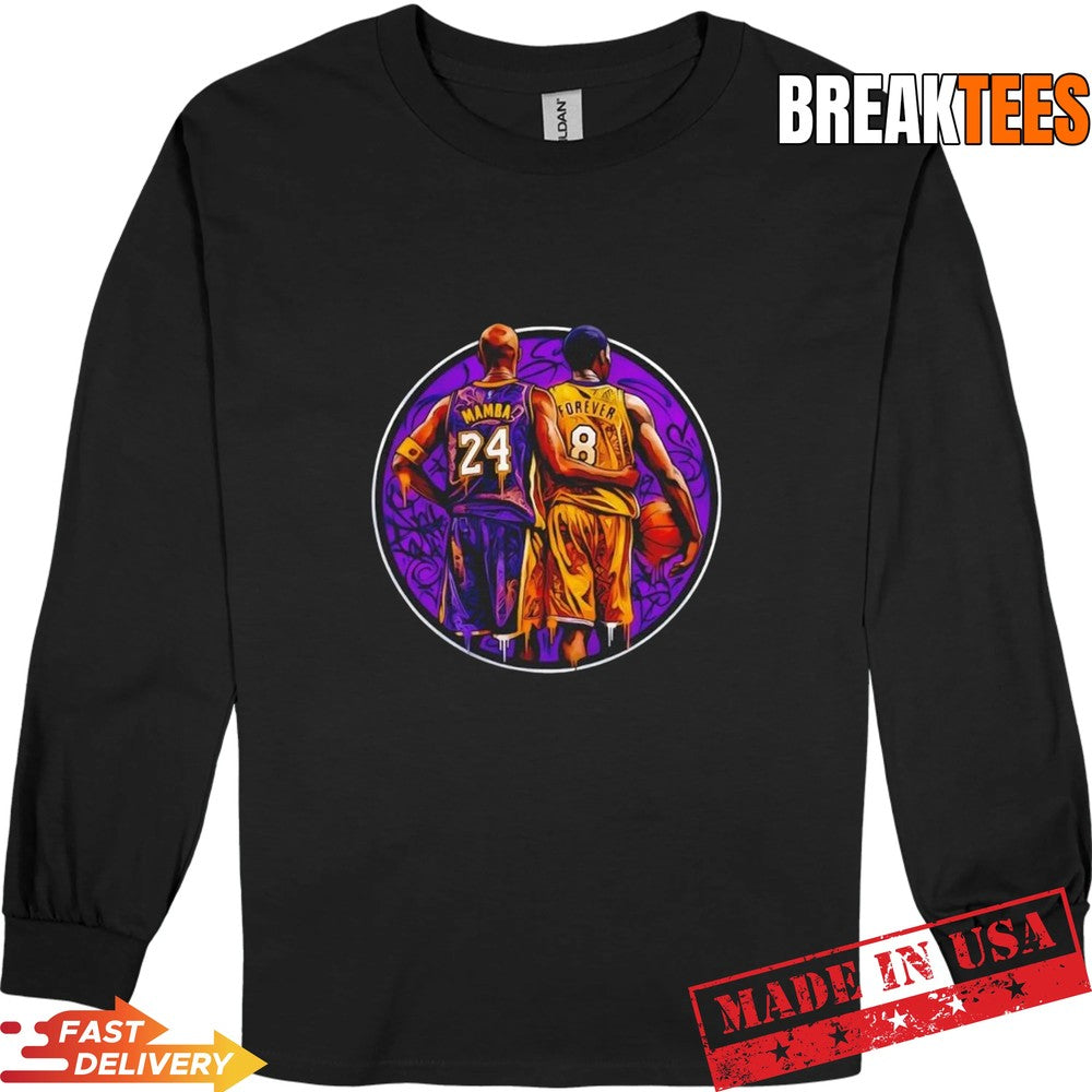 Mamba forever Kobe Bryant Los Angeles Lakers Graffiti T-Shirt