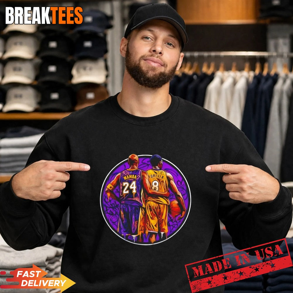 Mamba forever Kobe Bryant Los Angeles Lakers Graffiti T-Shirt