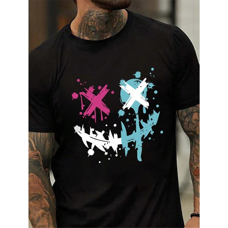 Manfinity Homme Men's Emotive Printed Round Neck T-Shirt Hoodie, Sweatshirt | PodTeesHub.com