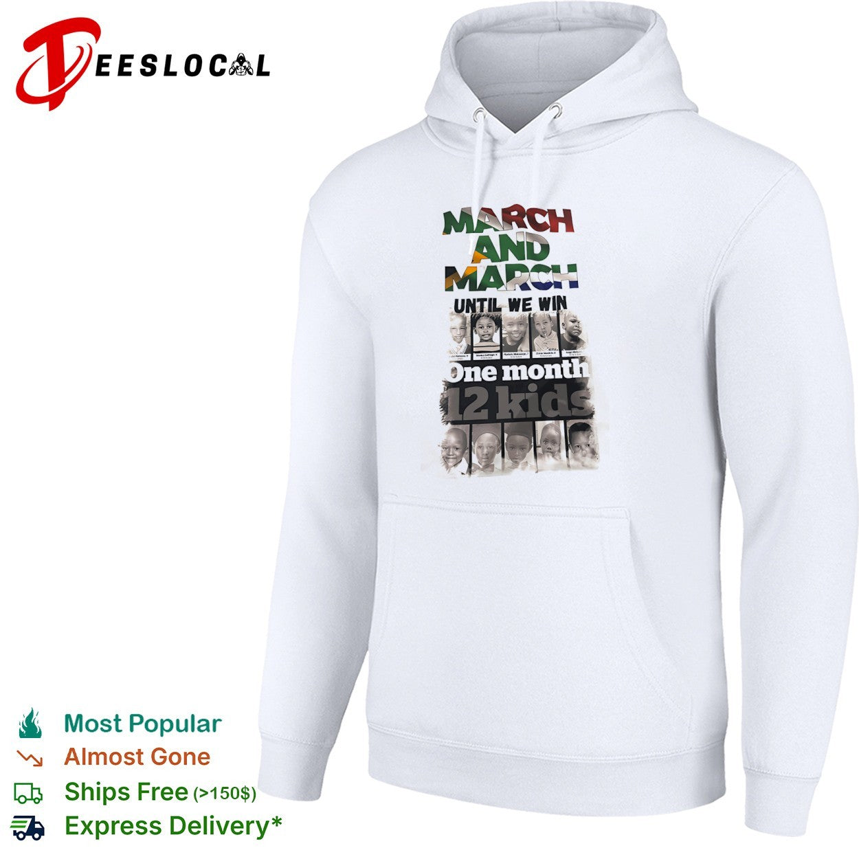 March and March until we win one month 12 kids memorial protest awareness shirt
