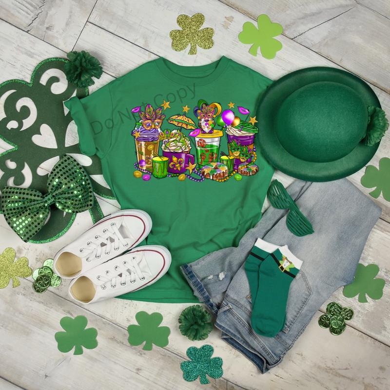 Mardi Gras DTF Transfer for Tops Hoodies & Sweaters T-Shirts, Sweatshirt | PodTeesHub.com