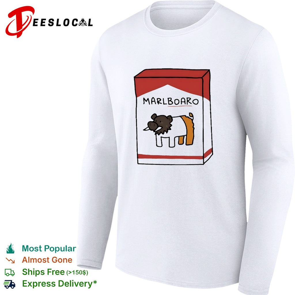 Marlboaro boar cigarette pack parody shirt