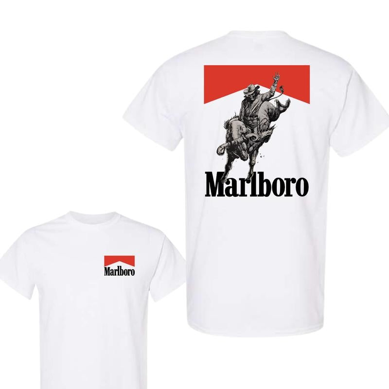 Marlboro Bone Rodeo T-shirt, Marlboro Short Sleeve Tee, Unisex Shirt, Menswear Top Hoodie, Sweatshirt | PodTeesHub.com