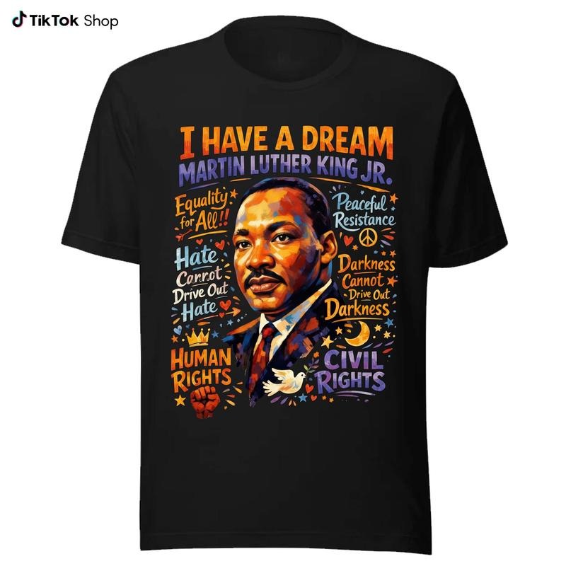 Martin Luther King Shirt, Civil Rights Leader Shirt, MLK Day Human Rights Justice Unity Tee, Black History Month Hoodie,...