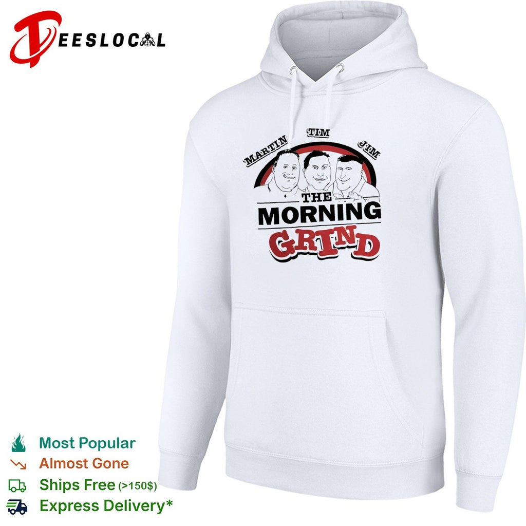 Martin Tim Jim the morning grind three men shirt