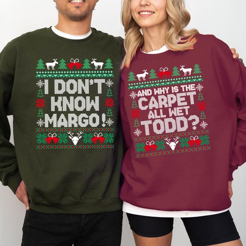 Matching Christmas Couple Shirt, Funny Couples Christmas Sweatshirt, Christmas Gift for Couples, Christmas Matching Ugly...