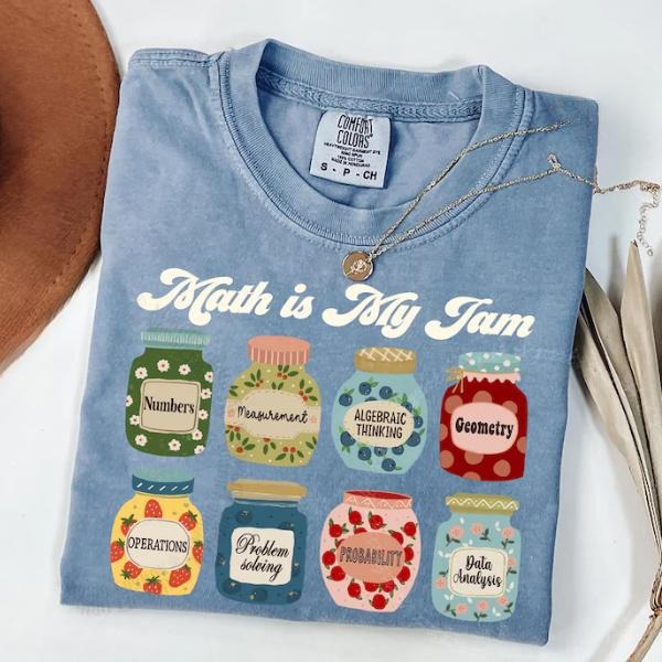 Math Teacher Shirt, Math Teacher Gift, Math is My Jam, Math Teacher Appreciation Gift, Mathematician TShirt Hoodie,...