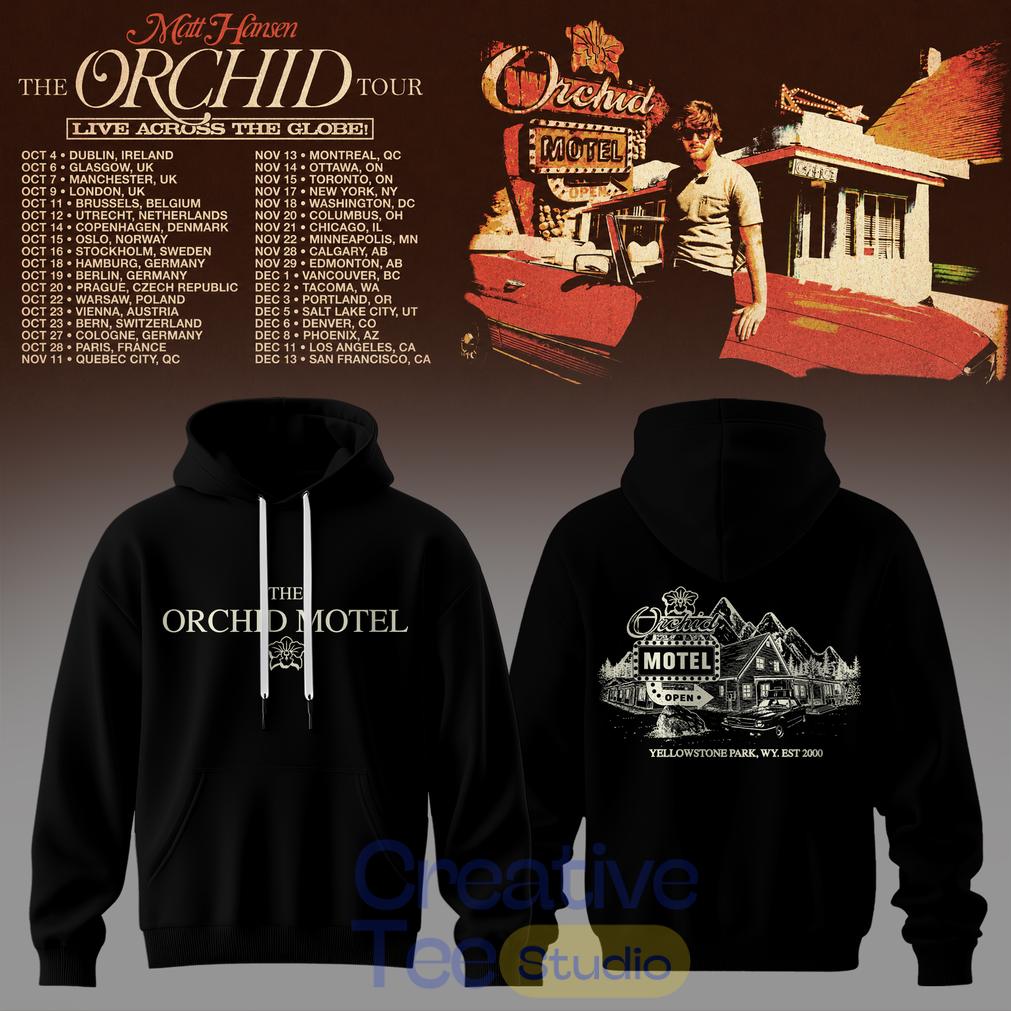 Matt Hansen The Orchid Tour 2026 Special Black Hoodie