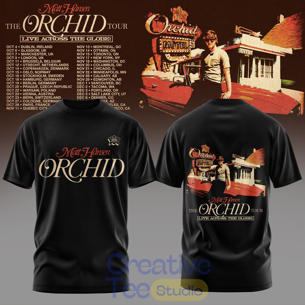 Matt Hansen The Orchid Tour 2026 Special Black T-Shirt