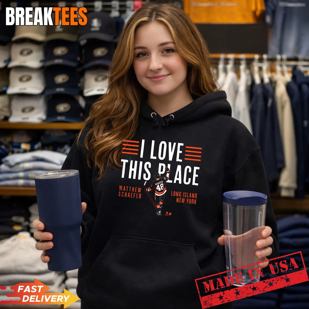 Matthew Schaefer I Love This Place New York Hockey Shirt