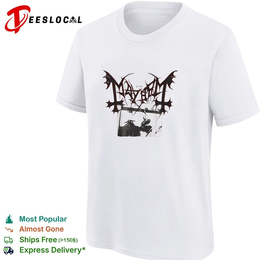 Mayhem band logo basic shirt