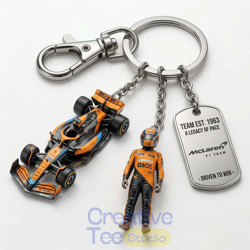 McLaren F1 Team Racing Keychain
