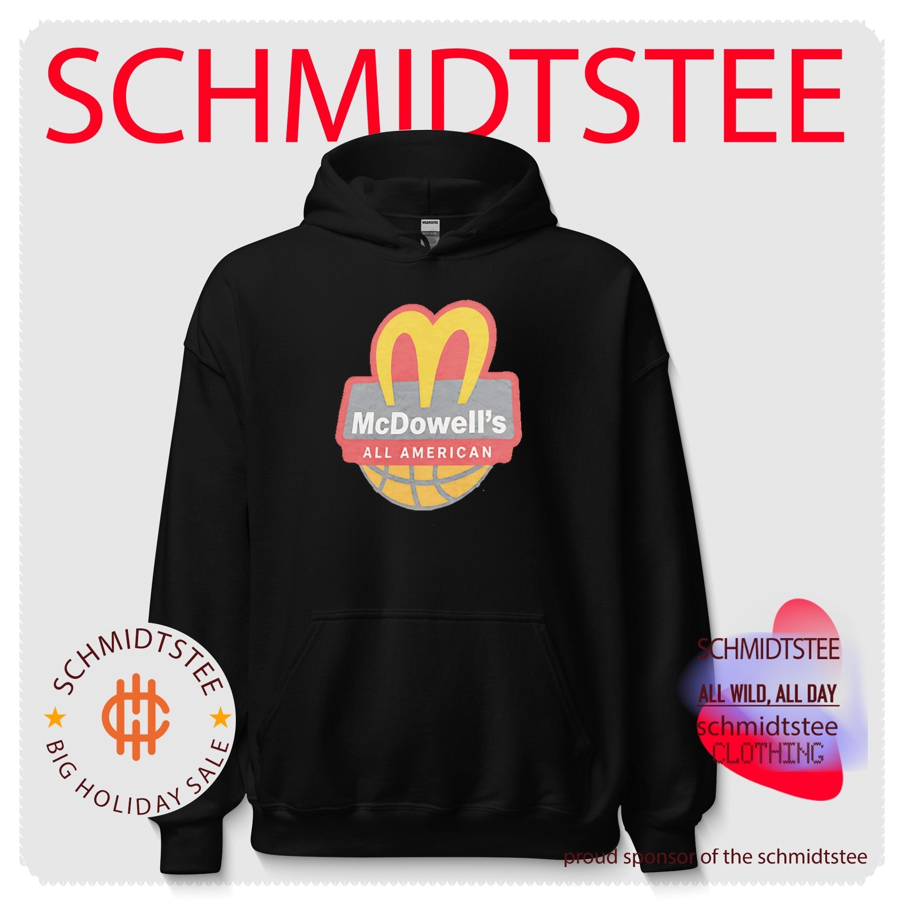 Mcdowell’s All American Basketball Food Parody shirt