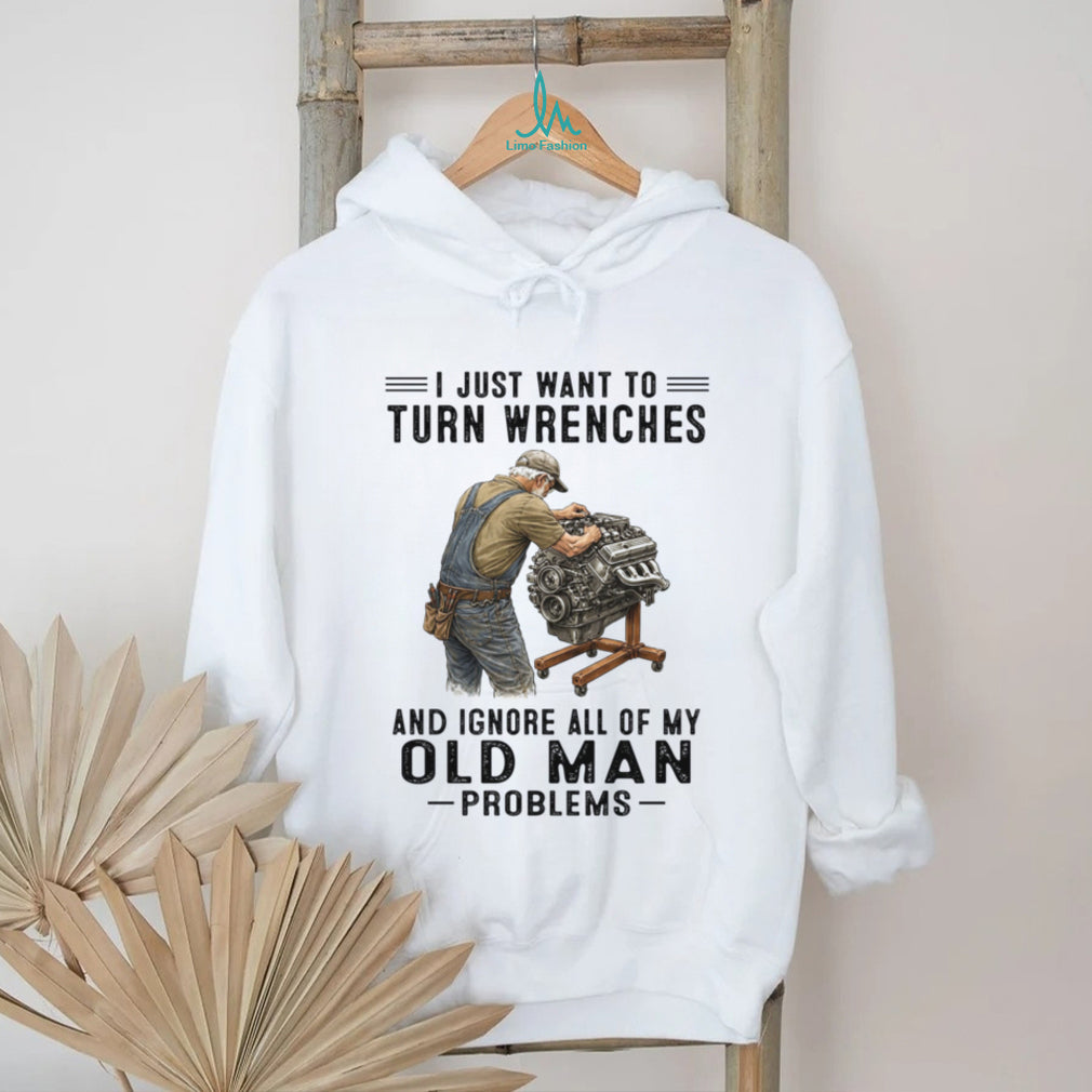 Mechanic Car Repair Old Man Wrench Hobby Humor Shirt