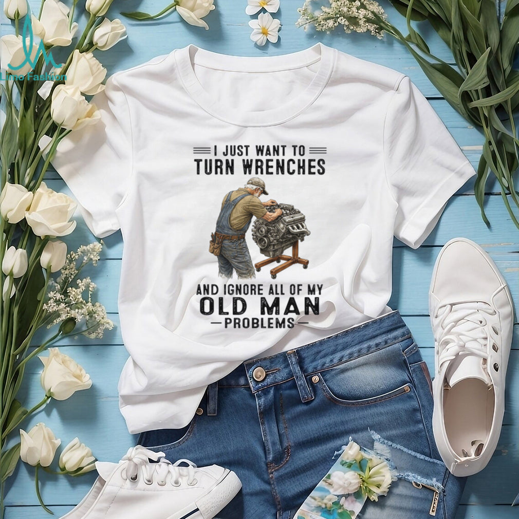 Mechanic Car Repair Old Man Wrench Hobby Humor Shirt