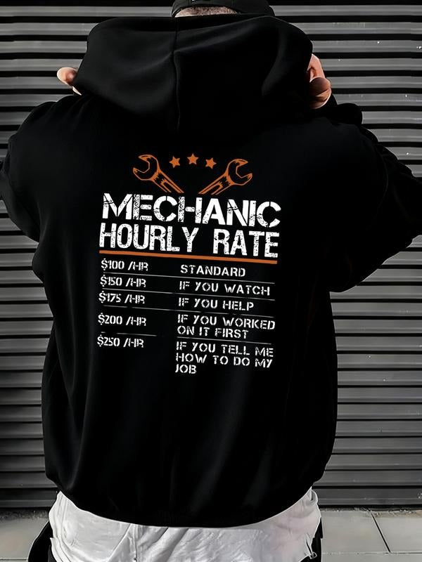 Mechanic Hoodie Cream Color, Fitted Style with Pop Art Print, Perfect for Auto Workshops & Car Lovers, Spring Fall Season...