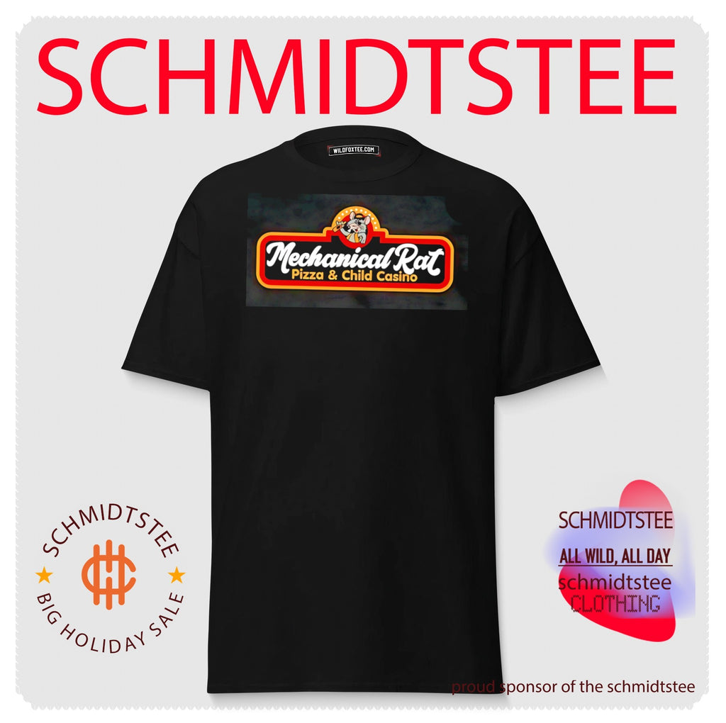 Mechanical Rat Pizza and chil Casion graphic shirt