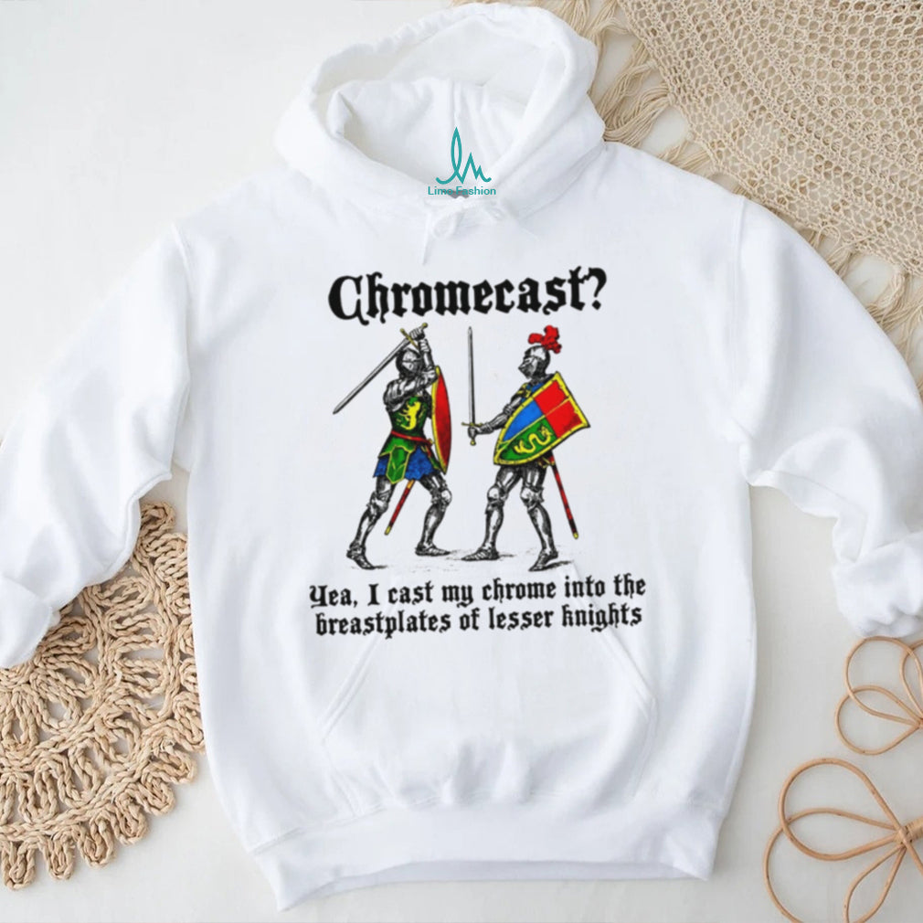 Medieval Knights Chromecast Fantasy Meme Graphic T Shirt