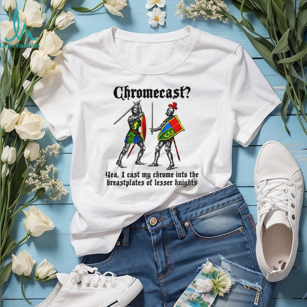 Medieval Knights Chromecast Fantasy Meme Graphic T Shirt