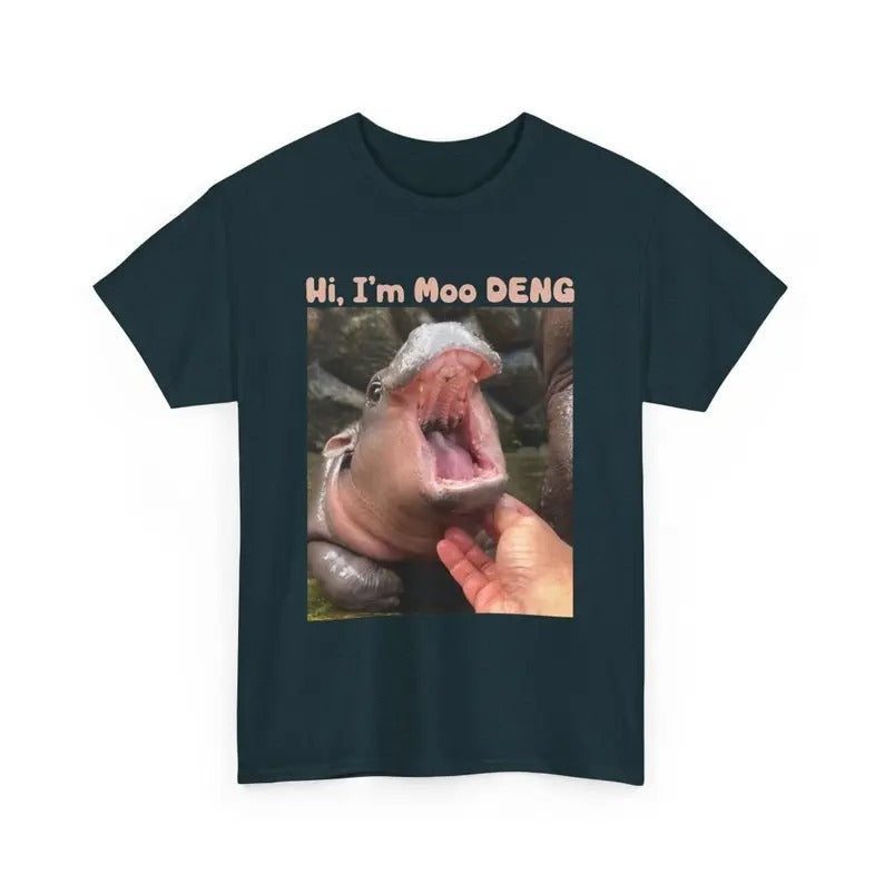 Meet Moo Deng Baby Hippo Shirt - Cute Animal Lover Graphic Tee