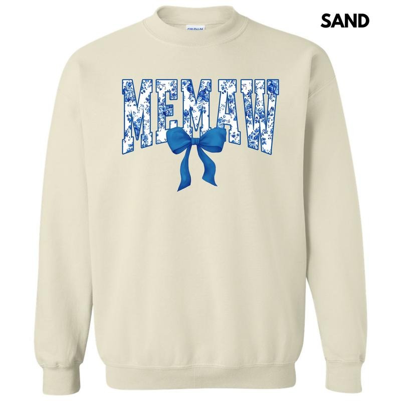 Memaw Blue Florals Sweatshirt 'NLB' T-Shirts, Hoodie | PodTeesHub.com