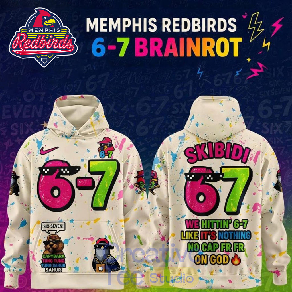 Memphis Redbirds 6-7 Brainrot Night Limited Hoodie