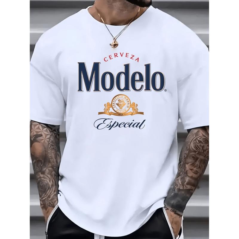 Men Cotton T Shirt Casual Crew Neck Short Sleeve With Unique Print Breathable And Machine Washable Hoodie, Sweatshirt