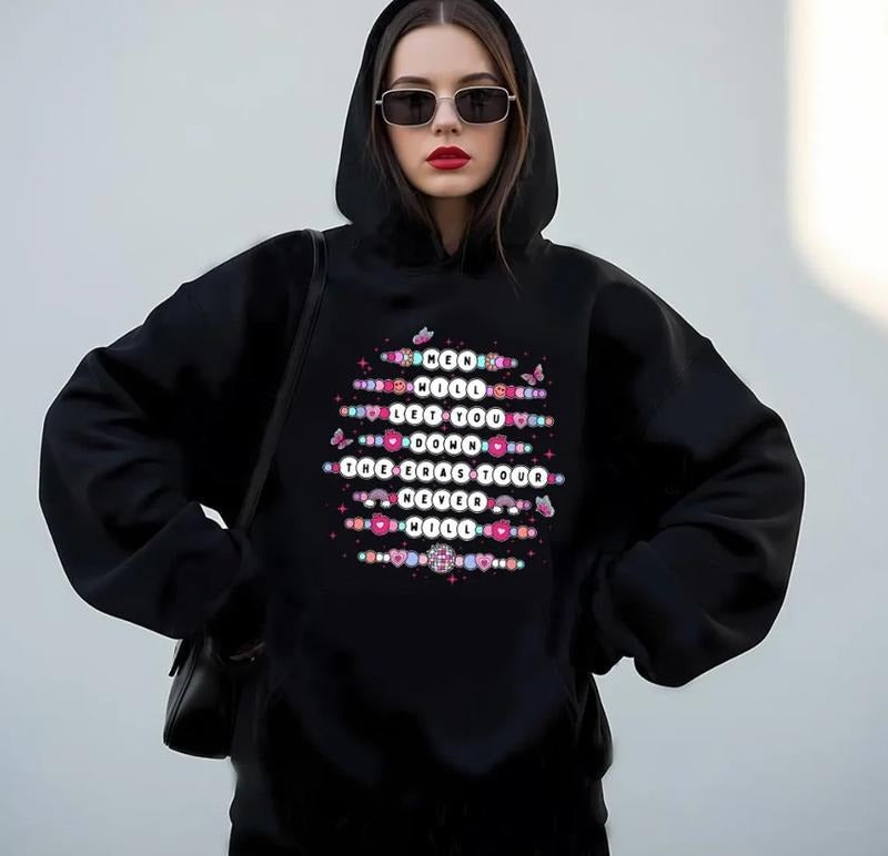 Men Will Let You Down, The Eras Tour Never Will Unisex, Gildan T-shirt Hoodie, Sweatshirt | PodTeesHub.com