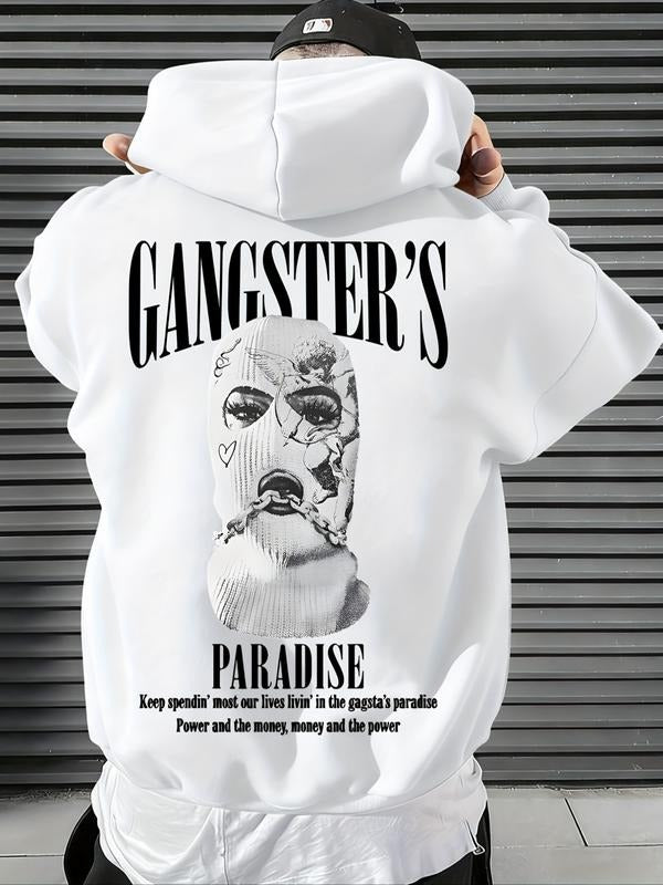 Men Women Long Sleeve Hooded Sweatshirt, Loose Fit Letter Print Design, Casual Daily Wear, Fall & Winter Season, Unisex...