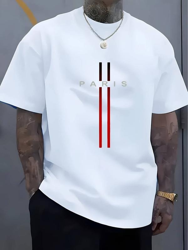 Men Women Streetwear Graphic Letter Print Tee, Regular Fit Casual Short Sleeve Top, Unisex Hip Hop Vintage Loose Shirt...