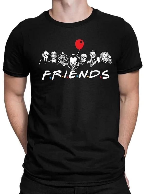 Men's & Women's Halloween It Chucky Costume Tee Shirt, L Size, Perfect for Makeup Party, Create Exciting Atmosphere...