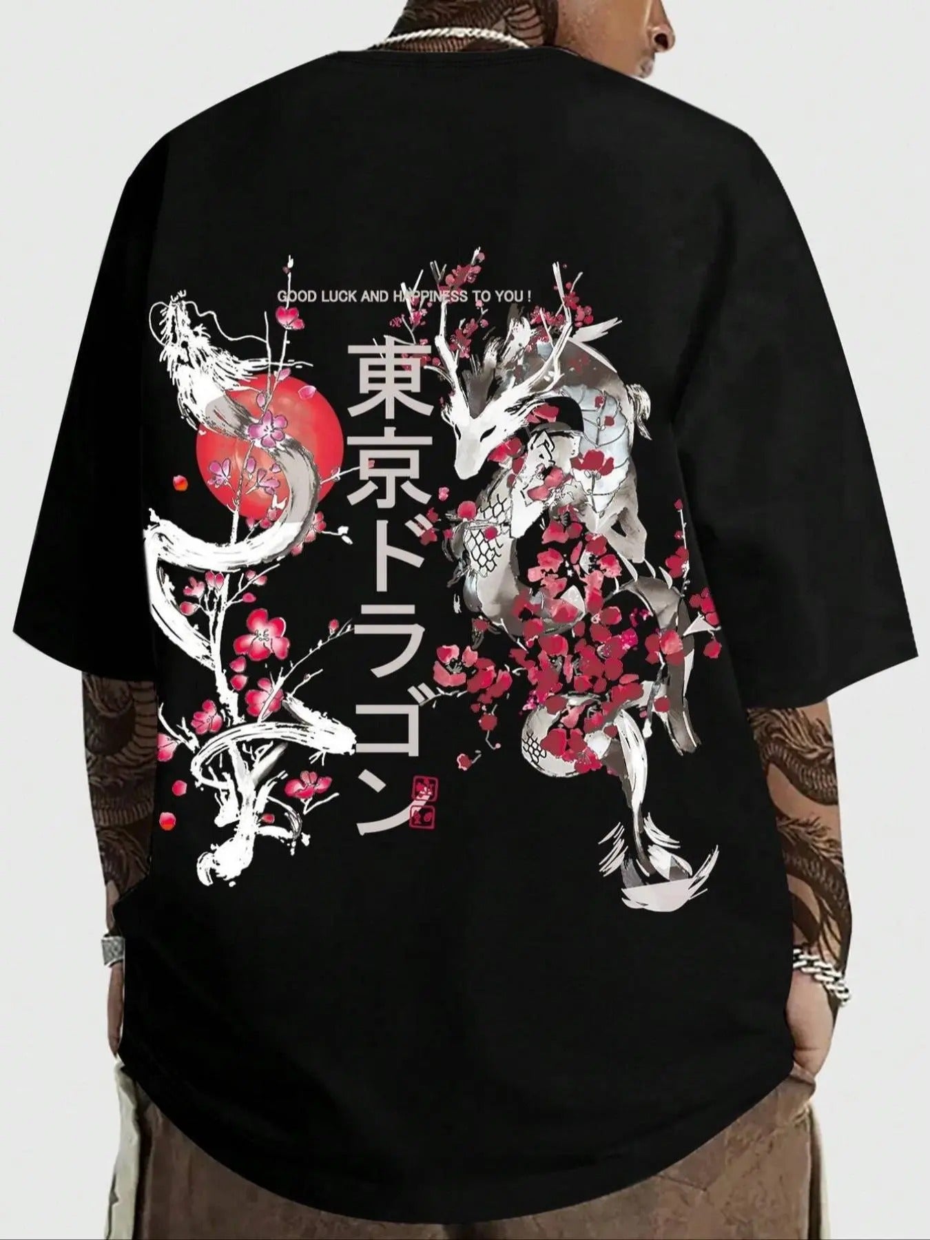 Men's Animal & Floral Print Round Neck Tee, Regular Fit Casual Fashion Letter Print Half Sleeve T-shirt for Summer, Men's...