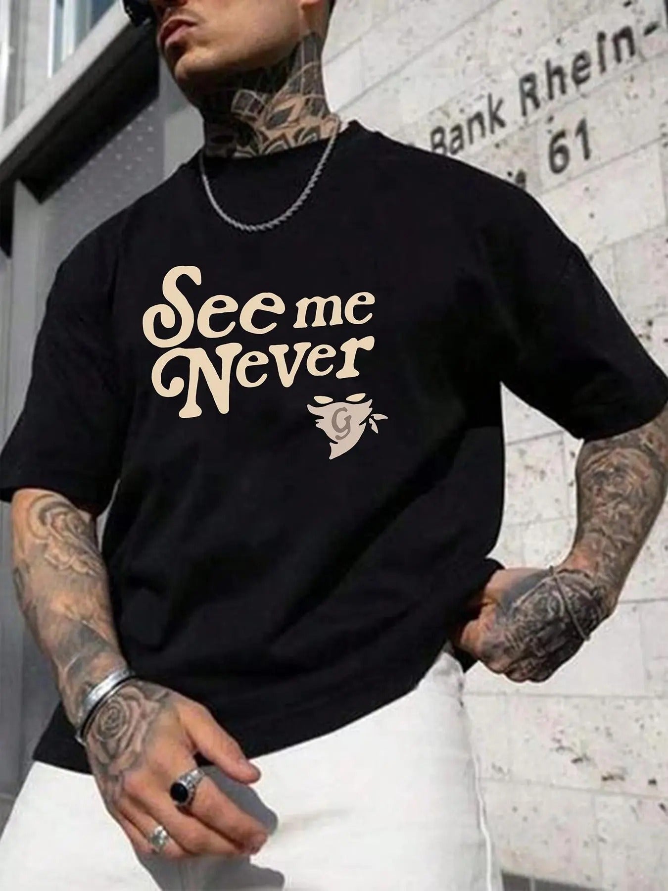 Men's Cartoon & Letter Print Drop Shoulder Tee, Loose Casual Short Sleeve Round Neck T-shirt for Summer, Fashion Men's...