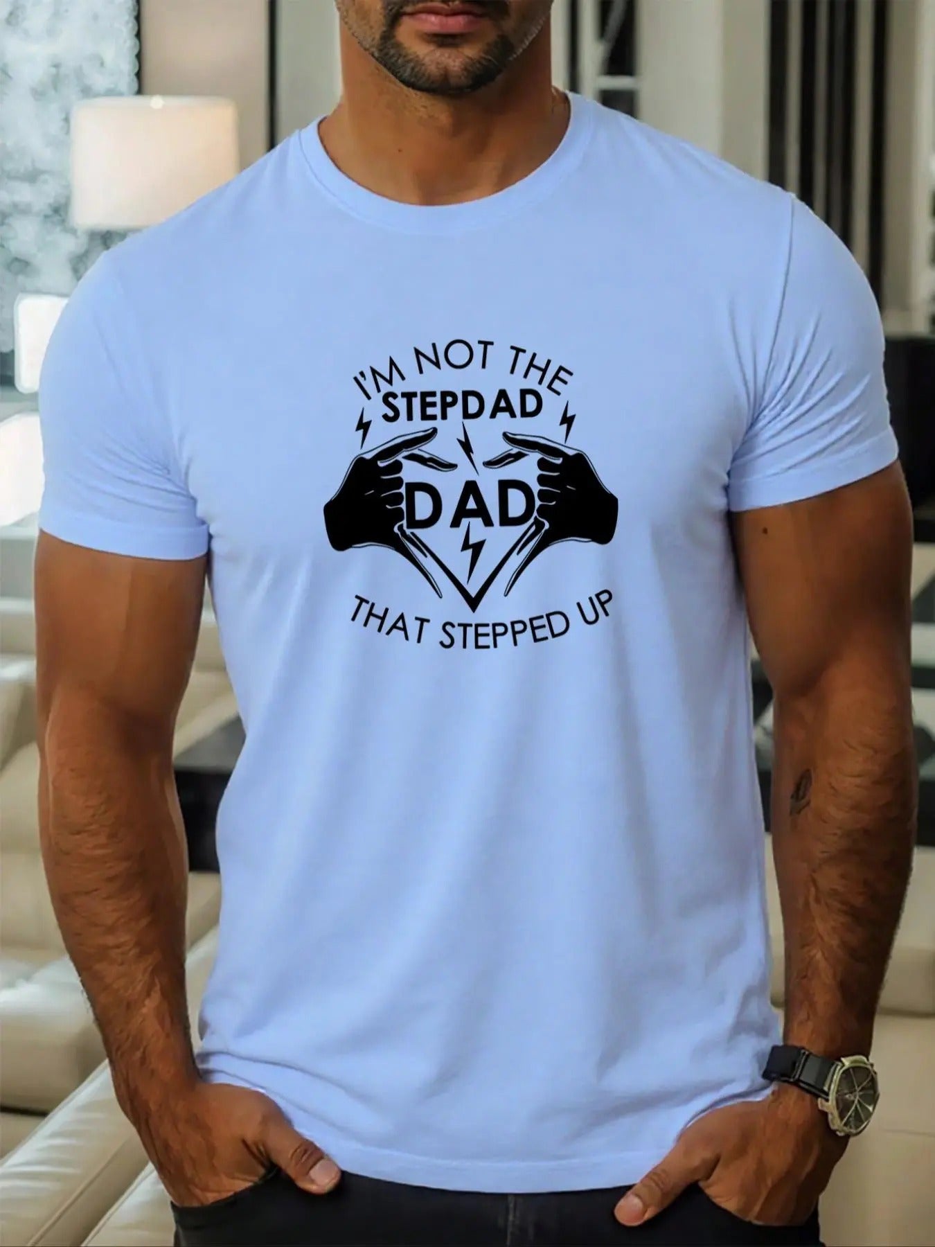 Men's Cartoon & Letter Print Round Neck Tee, Regular Fit Casual Short Sleeve T-shirt for Daily Wear, Men's Top for All...