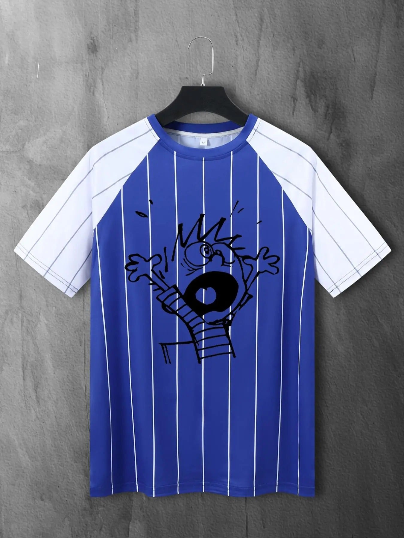 Men's Cartoon Print   Tee, Regular Fit Casual Sporty Round Neck Short Sleeve T-shirt for Daily Wear, Men's Top for All...