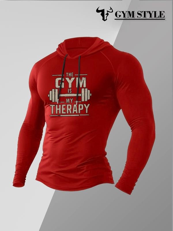 Men's Casual Hooded Long Sleeve T-Shirt, Comfortable Cotton Tee for Daily Wear, Stylish Design for Spring & Fall Seasons...