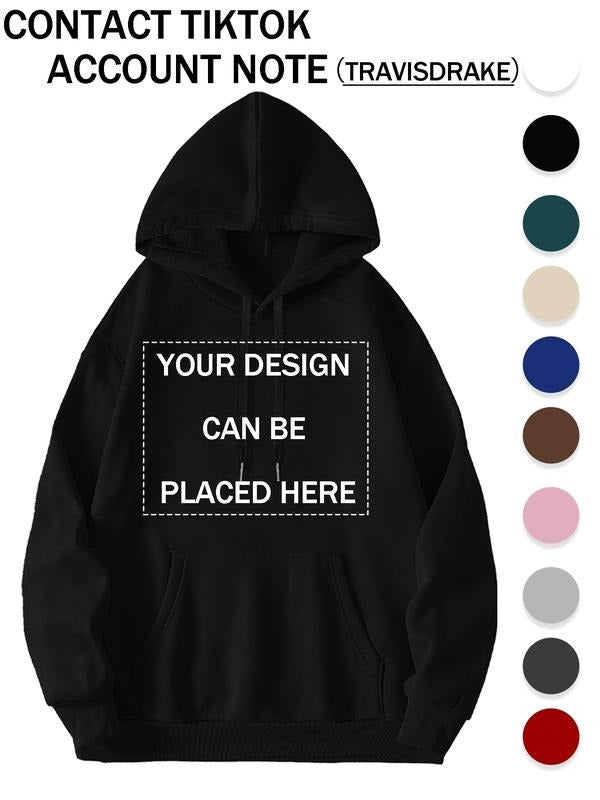 Men's Customizable Hooded Sweatshirt, Pop Art Graphic Print, Casual Fitted Style, Fall & Winter Wear, Perfect Gift...