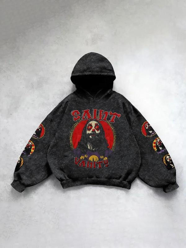 Men's Fall Casual Hooded Sweatshirt, Artistic Print, Comfortable Fabric, Stylish Streetwear, Perfect for Daily and...