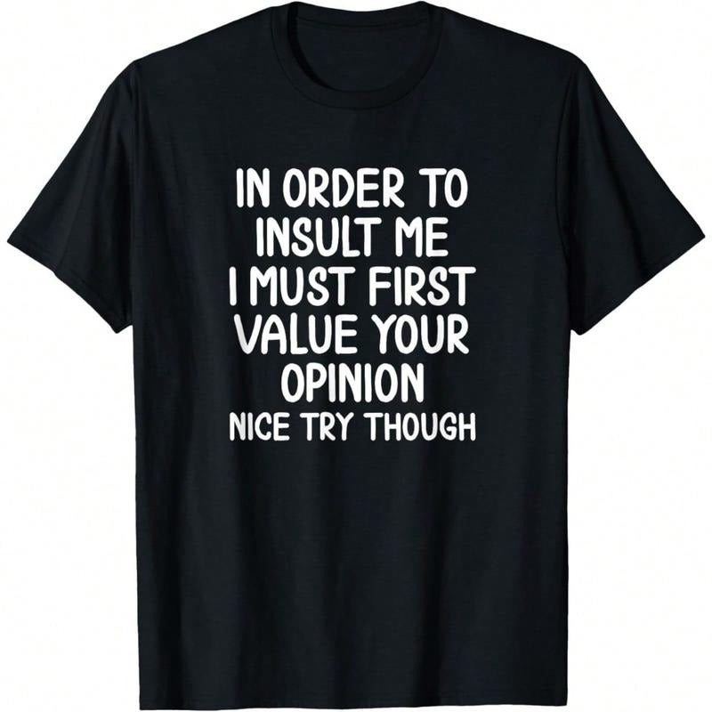 Men's Funny T-Shirt Graphic T-Shirt For Men Funny, If You Don't Like Me, It's Mind Over Matter T-Shirt. Joke Sarcastic...