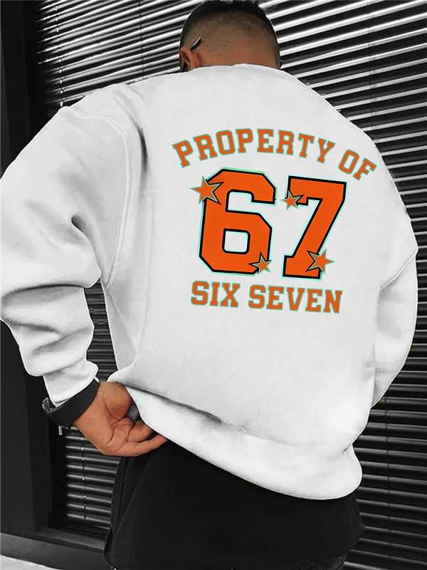 Men's Graphic Print Long Sleeve Sweatshirt, Casual Round Neck Top for Daily Wear, Perfect Gift for Boyfriend or Husband...