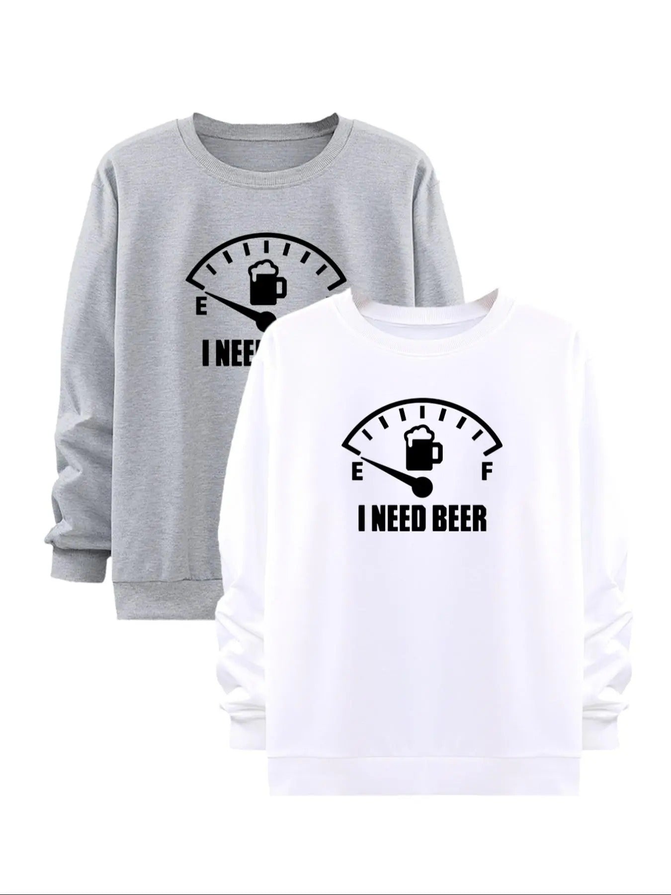 Men's Graphic Print Round Neck Sweatshirt, Casual Long Sleeve Pullover for Fall & Winter, Men's Clothes for Daily Wear...