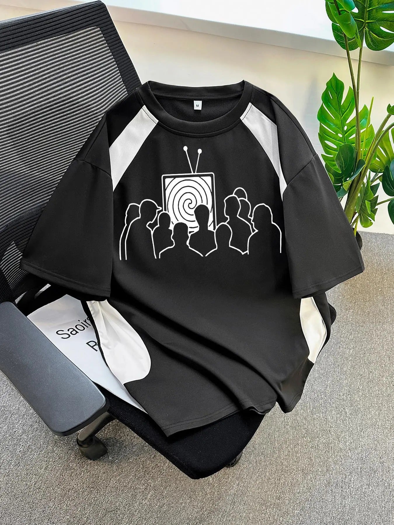 Men's Graphic Print Round Neck Tee, Casual Short Sleeve T-shirt for Summer, Men's Top for Daily Wear Hoodie, Sweatshirt