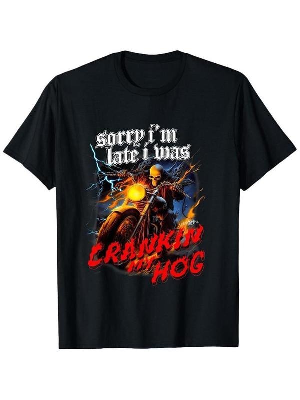 Men's Graphic T-Shirt, Casual Short Sleeve Round Neck Tee, Unique Design for All Seasons, Comfortable Daily Wear & Gifts...